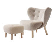 Little Petra VB1 Lounge Chair and pouf ATD1, oak/Karakorum 003