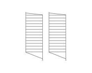 String Floor Panel 85 x 30, 2 pcs, dark brown