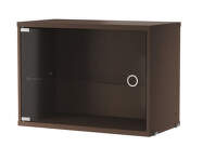 Display Cabinet with Swing Glass Door, dark oak