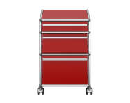 USM Haller M63 Mobile Pedestal, ruby red