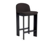 Chisel 35 Bar Stool H65, black lacquered oak / Steelcut Trio 383