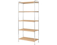 Alima Shelving NDS6, chrome / oak