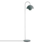 Flowerpot VP12 Floor Lamp, stone blue