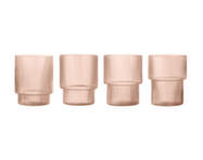 Ripple Glasses Set of 4, blush