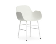 Form Armchair Steel, white