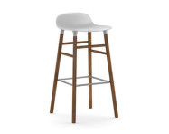 Form Bar Chair 75 cm Walnut, white