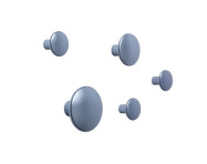 The Dots Metal Hook, Set of 5, pale blue