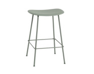 Fiber Stool 65cm Tube Base, dusty green