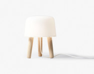 Milk Table Lamp, natural ash