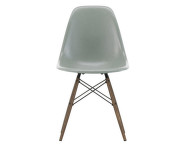 Eames Fiberglass Side Chair DSW, sea foam green/dark maple