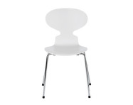 Ant 3101 Chair Fully Lacquered, chrome/white