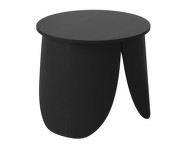 Peyote Coffee Table Ø56, black lacquered oak