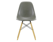Eames Fiberglass Side Chair DSW, raw umber/golden maple