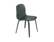 Visu Chair Wood Base, dark green
