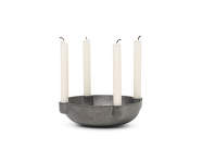 Bowl Candle Holder Small, black brass