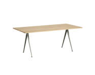 Pyramid Table 02 190x85 Beige Steel, lacquered oak