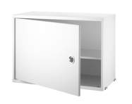 String Cabinet with Swing Door, white