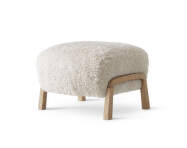 Wulff ATD3 Pouf, oak / Sheepskin Moonlight