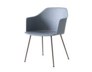 Rely HW33 Armchair, bronzed/light blue