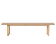 Nord Bench 200 cm, white pigmented oak