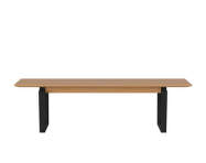 Nord Bench 160 cm, black oak / oiled oak