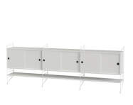 String Living Room F Shelving Set, white