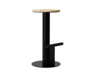 Pole Barstool 75, pine / black