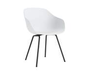 AAC 226 Chair Black Powder Coated Steel, white