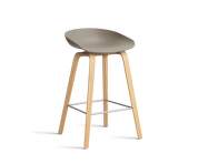 AAS 32 Bar Stool Low Oak Veneer, khaki