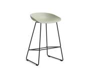 AAS 38 Bar Stool Low Black Steel, pastel green