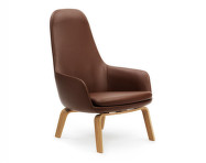 Era Lounge Chair High Oak, Ultra Leather