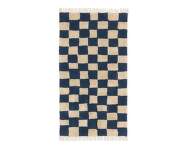 Mara Washable Rug, deep blue/warm sand