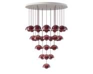 Flowerpot Chandelier VP10 31, dark plum