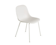 Fiber Side Chair Tube Base, natural white