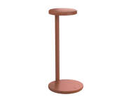 Oblique Table Lamp, matte rust