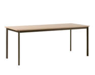 Drip HW116 Dining Table, bronzed/lacquered oak