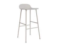 Form Bar Chair 75 cm Steel, warm grey