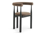 Bukowski Chair Fully Upholstered, black/Wooly Plus 1008