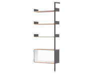 Rombe IF6 Add-on Bay Cabinet, anthracite/lacquered walnut
