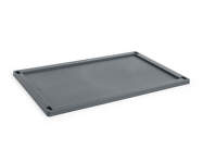 Colour Crate Lid Plastic Large, charcoal