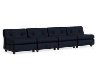 Amanta 4-Seater Sofa, Maglia blue black