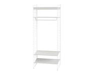 String Hallway L Shelving Set, white
