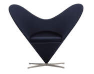 Heart Cone Chair, Hola dark blue
