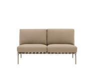 Settle Sofa 2-Seater without armrest, Ribbed Weave 5/taupe