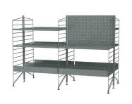 String Outdoor L Shelving System, galvanized