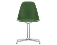 Eames Plastic Side Chair DSL, forest / polished aluminum
