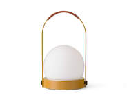 Carrie Portable Lamp Leather Handle, golden brown