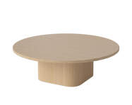 Eida Coffee Table Ø90 H28, white pigmented oiled oak