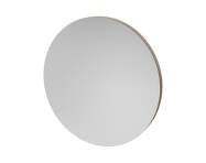 Vala Mirror Round Ø75 cm, lacquered oak