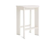 Chisel 30 Bar Stool H65, cream white lacquered beech